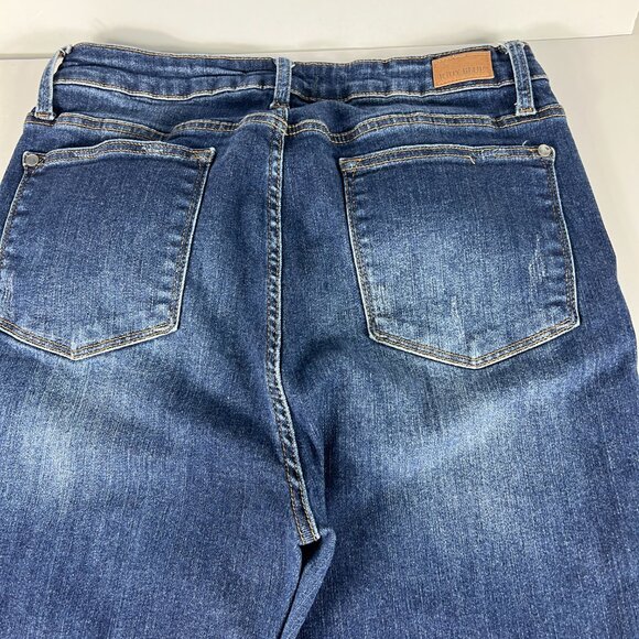 Judy Blue Jeans Women's 32x28* High Rise Slim Boot Cut Blue Stretch Denim Tag 32 - Picture 10 of 16